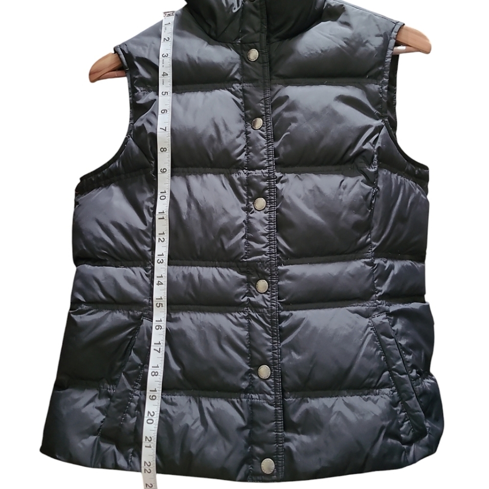 Women's Lands End Down Puffer Vest Warm Winter SP 6-8 Black - Picture 8 of 10